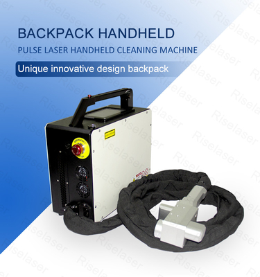 Backpack Laser Cleaning Metal Rust Surface Paint 50W 100W Metal Machine Laser Removal Pulse Cleaning Machine